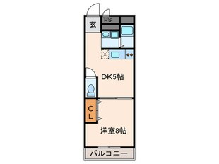 フェアリ－テ－ル出屋敷の物件間取画像